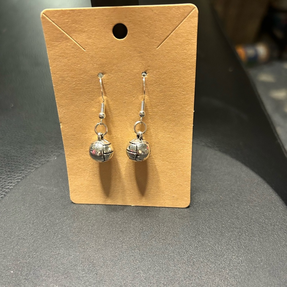 B3G1 Handmade Volleyball Earrings.